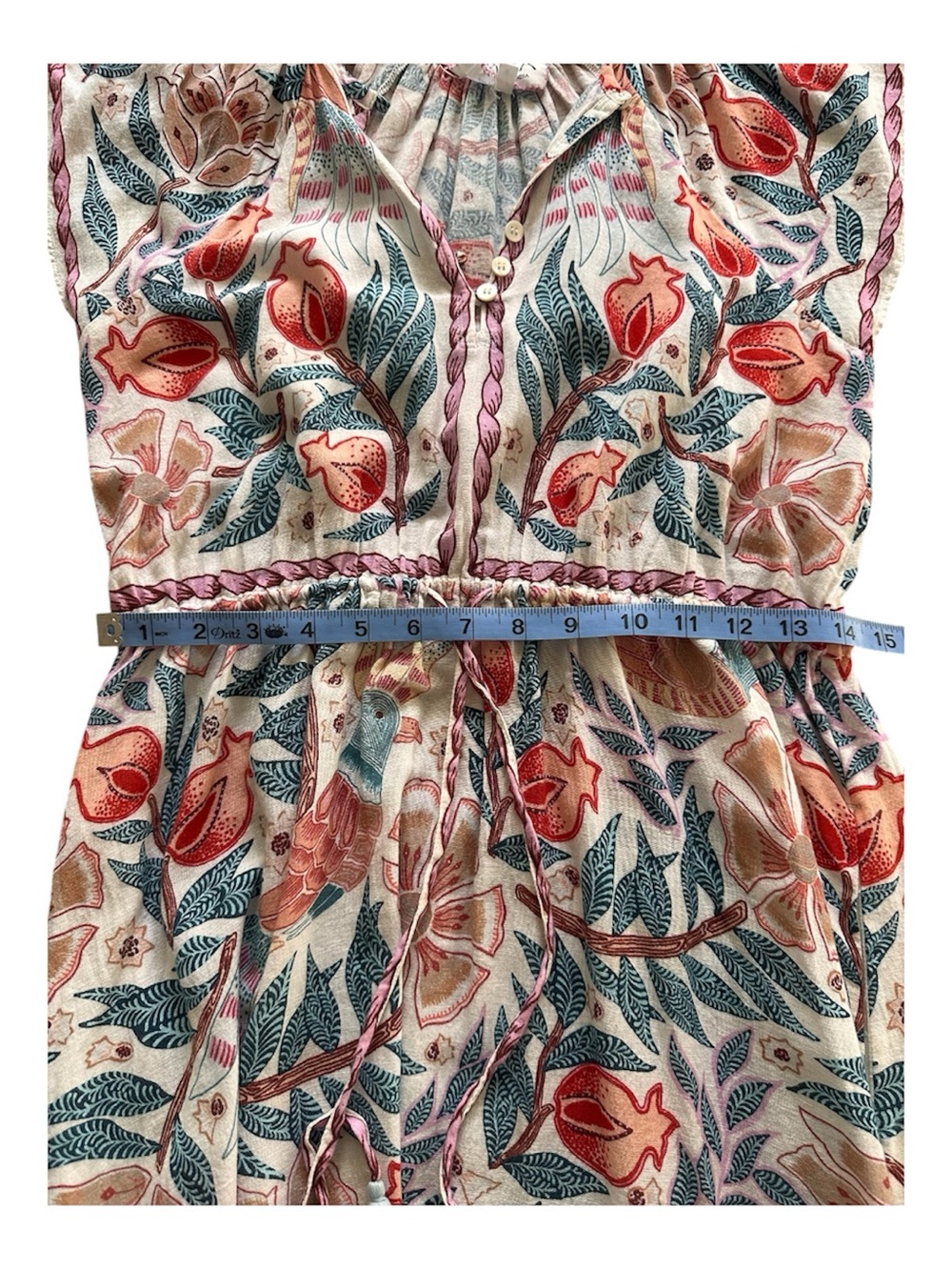 Omika Cora Midi Dress Floral Boho V-Neck Resort Vacation - Picture 12 of 13
